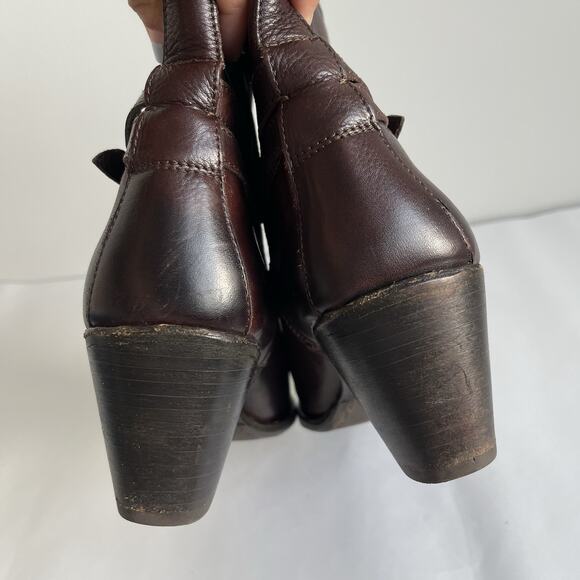 Frye Women's Ankle Boots in Dark Brown - Picture 6 of 12